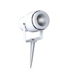 12W LED have-spot med spyd - IP65, 3000K, hvid, 20 grader, aluminium