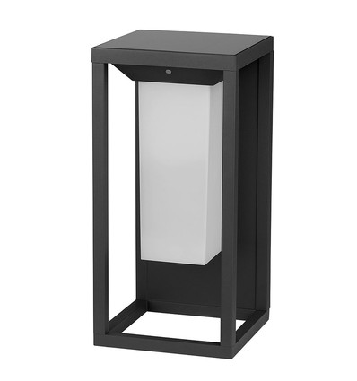 2W Solara væglampe med solcelle - Samsung LED, IP65, bevægelsessensor, 3000K, grå, inkl. lyskilde