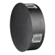 3W Væglampe - 3000K, IP65, Sort hus, Rundt