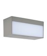 12W LED Udendørs - Op/Ned, Soft Lys, Stor, 3000K, Grå Hus
