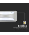12W LED Bulkhead væglampe - IP65, 3000K, grå, 230x110mm, inkl. lyskilde