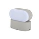 5W LED væglampe - IP65, grå, 4000K, justerbar, 11 x 5,4 cm