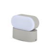 5W LED væglampe - IP65, grå, 4000K, justerbar, 11 x 5,4 cm