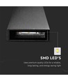 6W Sort væglampe med op/ned lys - IP65, aluminium, 3000K, inkl. lyskilde