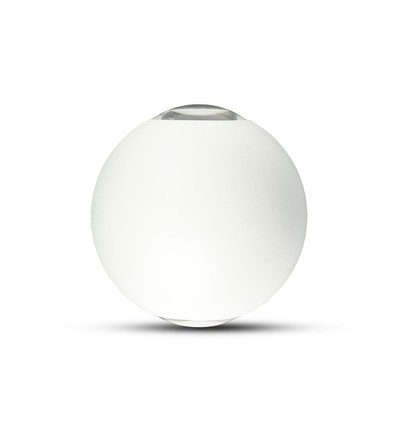 4W hvid LED væglampe - IP65, 3000K, rund, udendørs, inkl. lyskilde