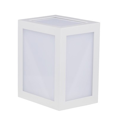 12W LED væglampe - 3000K, hvid, hus