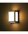 12W LED væglampe - 4000K, grå hus
