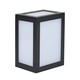 12W Væglampe - LED, 4000K, Sort hus