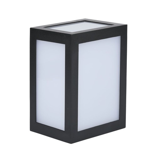 12W Væglampe - LED, 4000K, Sort hus