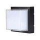 12W LED Væglampe - 4000K, Sort, Firkantet