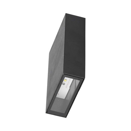 4W LED væglampe - 6400K, sort