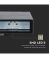 4W LED væglampe, sort - 400lm, IP65, 360 grader, 6400K