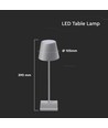 SKU5052 Skrivebordslampe 3W - Genopladelig, LED, Berøringsdæmpbar, 3000K, Grå, hus