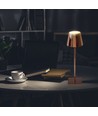 3W LED Genopladelig Bordlampe - Touch Dæmpbar, 3000K, Guld Hus