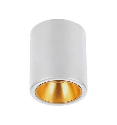 GU10 kvadratisk påbygningsspot - Hvid, 100x100x120mm, IP20 indendørs, uden lyskilde