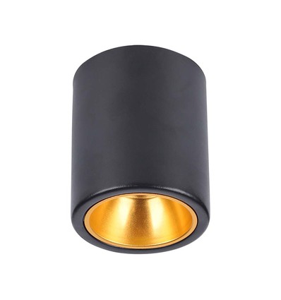 Påbygning GU10 Lampe Rund Sort