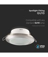 GU10 - lampe, rundsatin nikkel