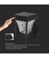 LED Solar Væglampe - CCT 3i1, Mat Sort, Hus