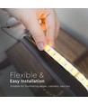 5m RGB+CCT 24W/m LED strip - RGB+2700-6500K, IP65, 24V