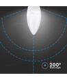 4,5W kertepære E27 - LED, 4000K