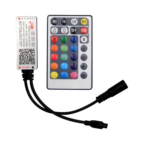WiFi Controller - med fjernbetjening, CCT 3i1+RGB, 28 knapper
