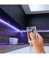 WiFi RGB+CCT LED controller - 12V/24V, 5 kanaler, inkl. fjernbetjening, virker med Google Home