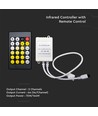 Infrarød Controller 24 Knapper - CCT, 3i1, Med Fjernbetjening