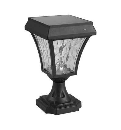 LED Solcelle Standerlampe - CCT 3i1, Mat Sort Hus