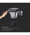 LED Solcelle Standerlampe - CCT 3i1, Mat Sort Hus