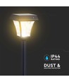2W LED solcelle havelampe med spyd - Sort, 3-i-1 CCT, bevægelsessensor, IP65, højde 93cm, aluminium