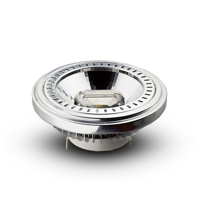 12W AR111 PAR Pære G53 - 6400K, 40D, Nedsænket, 12V