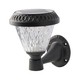LED Solcelle Væglampe - RF-styring, CCT 3i1, Sort, IP44, 160x230mm