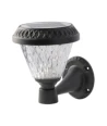 LED Solcelle Væglampe - RF-styring, CCT 3i1, Sort, IP44, 160x230mm