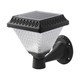 LED Solcelle Væglampe - RF-Kontrol, CCT, 3-i-1, Sort Hus, IP44, 160x160x230mm
