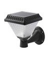 LED Solcelle Væglampe - RF-Kontrol, CCT, 3-i-1, Sort Hus, IP44, 160x160x230mm