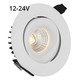 LEDlife 6W indbygningsspot - Hul: Ø7,5 cm, Mål: Ø9,5 cm, RA90, hvid kant, dæmpbar, 12-24V