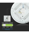 24W LED loftslampe - Ø35cm, 2600lm, IP20, rund dome design