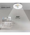 30W LED Reflektor - COB Indbygningslys, 6500K, Høj Lumen