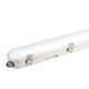 36W LED WP Lampe 120cm - Samsung Chip, EM Kit, Mælkehvidt Cover + SS Clips, 4000K