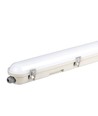 36W LED WP Lampe 120cm - Samsung Chip, EM Kit, Mælkehvidt Cover + SS Clips, 4000K