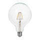 E27 10W LED filament globe pære - G125, 1055lm, klart glas, 125x173mm
