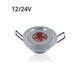 Outlet: LEDlife 1W indbygningsspot med rødt lys - Hul: Ø4,4 cm, Mål: Ø5,2 cm, 2,2 cm høj, dæmpbar, 12V/24V
