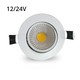 LEDlife 3W indbygningsspot - Hul: Ø6,7-8 cm, Mål: Ø8,5 cm, hvid kant, dæmpbar, 12V/24V