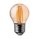V-Tac LED 4W Ravfarvet kronepære E27 - G45, kultråd, 2200K