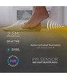3W Sengelampe - LED, Sensor, Enkeltseng, 4000K