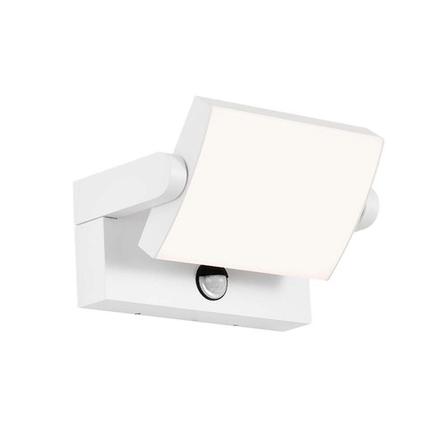 17W LED Væglampe - Sensor, 3000K, Hvid, Hus, IP65