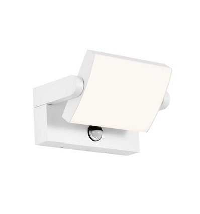 17W LED Væglampe - Sensor, 3000K, Hvid, Hus, IP65