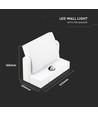 17W LED Væglampe - Sensor, 3000K, Hvid, Hus, IP65