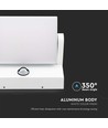 17W LED Væglampe - Sensor, 3000K, Hvid, Hus, IP65