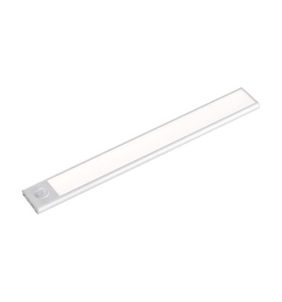 30cm 1,5W LED skabslampe med PIR sensor - 5V, 110lm, 3000K, genopladelig, sølv, magnetisk montering
